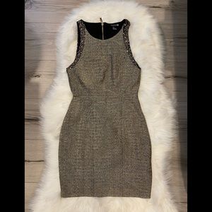 FOREVER 21 Metallic Gold Speckled Dress